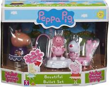 Peppa Pig BEAUTIFUL BALLET Set - Make peppa DANCE & SING - 3 Figures - NEW