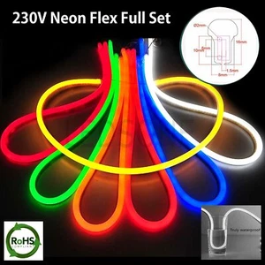 3m Neon Flex LED colour Rope Light Holiday Party Valentine Decor Strip 110/240V - Picture 1 of 35