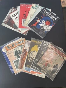 Vintage Noten Konvolut 20 Anfang 1900 und auf toller Grafik! Art Deco - Bild 1 von 9