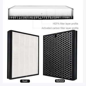 A341 HEPA + Carbone Attivo Composito Filtro Multifunzione Purificatore Aria Ricambi - Foto 1 di 3