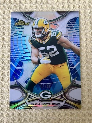2015 Topps Finest  #87 Clay Matthews Diamond Refractor 1/60 Packers FIRST ONE! - Image 1 of 3