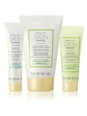 Mary Kay White Tea And Citrus Satin Hands Pampering Set Deluxe MINI Travel Size - Image 1 of 2