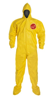 Dupont Tyvek Tychem QC122S 5414 Chemical Hazmat Coverall Suit (Sizes: LG-3XL)