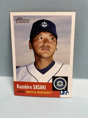 JA3953 2002 Topps Heritage Baseball SP Kazuhiro Sasaki #416 Seattle Mariners - Image 1 of 4