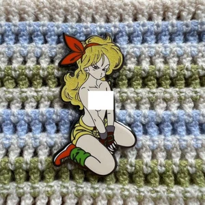 Glitter! Lunch Dragon Ball Spilla Smaltata Metallo Distintivo Waifu Figura Anime Altezza 2,2" - Foto 1 di 2