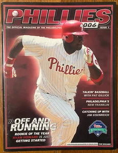 PHILADELPHIA PHILLIES v ATLANTA BRAVES - 9/1-3/06 Official Program AUTHENTIC - Picture 1 of 6