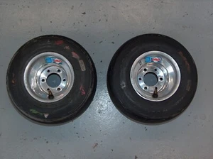 Douglas Wheel DWT Go Kart Front Wheels American Pattern Pair Racing 5x5.75” w/Ti - Picture 1 of 21