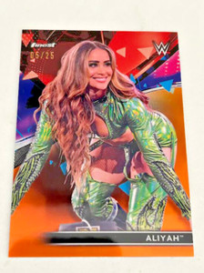 2021 Topps Finest - ALIYAH - Orange Refractor #05/25 - WWE