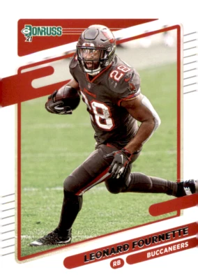 2021 Panini Donruss - #102 Leonard Fournette Tampa Bay Buccaneers - Image 1 of 2