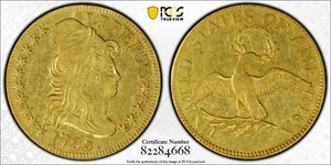 1795 Capped Bust BD-4 Small Eagle Gold $5 PCGS XF 40 - Picture 1 of 10