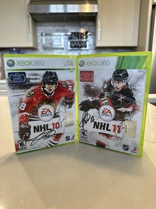 SIGNED OFFICIAL Patrick Kane & Jonathan Toews Autograph NHL 10 & 11 Xbox 360 - Picture 1 of 6