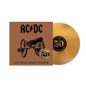 Ac/Dc For Those About To Rock (We Salute You) Vinile Lp Colorato Oro Nuovo - Picture 1 of 1