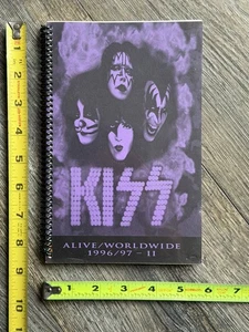 KISS Tour Itinerary Book 2 Alive Reunion Tour Dark Purple Aug-Sept Vintage Kiss - Picture 1 of 5