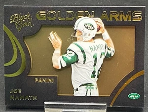 2015 PANINI BLACK GOLD GOLDEN ARMS JOE NAMATH JETS SERIAL #ED 45/49 - Picture 1 of 2