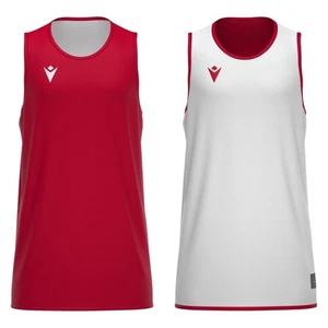 OFFER - SHIRT JERSEY SINGLET REVERSIBLE BASKETBALL X500 - MACRON - Size L - Picture 1 of 2