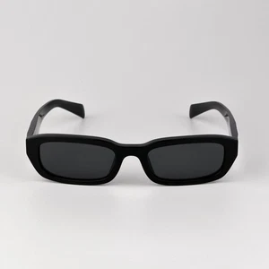 Prada Men Sunglasses Black Grey Rectangle PRB06S 16K08Z NEW AUTHENTIC - Picture 1 of 12