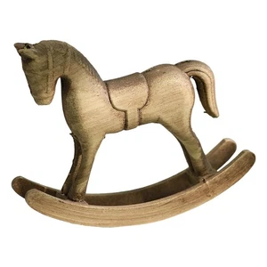 Rocking Horse Desktop Tabletop Horse Figurine for Shelf Countertop Office - Picture 1 of 13