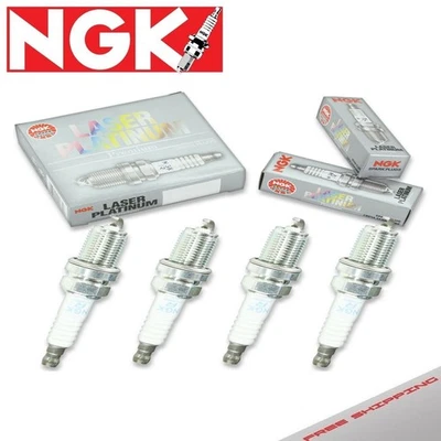4 Pack NGK Laser Platinum Plug Spark Plugs 1982-1996 Ford Escort CARB 1.6L - Image 1 of 3
