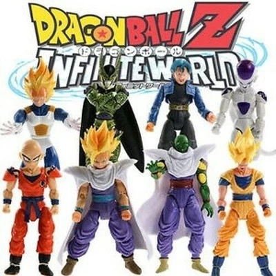 Conjunto de 8 bonecos de ação móveis Dragonball Z Dragon Ball DBZ versão 2026 Natal - Imagem 1 de 4