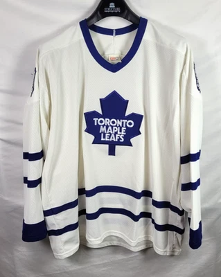 Toronto Maple Leafs CCM Hockey Jersey Men 2XL Blue White Vintage Official 90s - Image 1 of 4