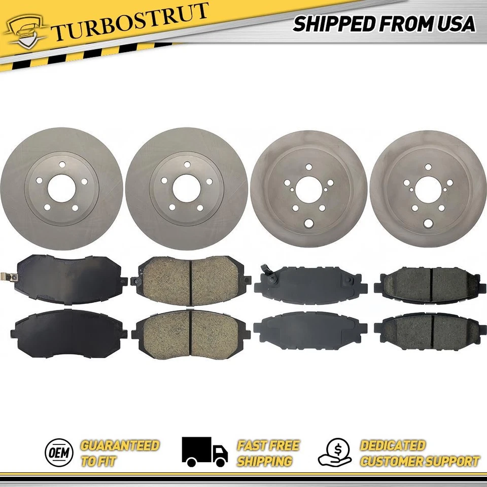 Kit de pastillas de freno delanteras y traseras OE para Subaru Impreza 2008 2,0 L Foto 1 de 1