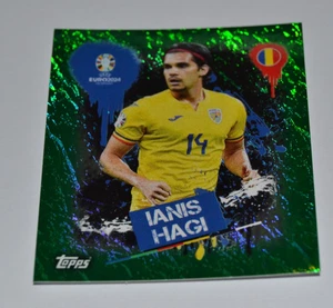 Topps Euro 2024 Sticker Rare Ianis Hagi Green Parallel Foil ROM 3 - Picture 1 of 2