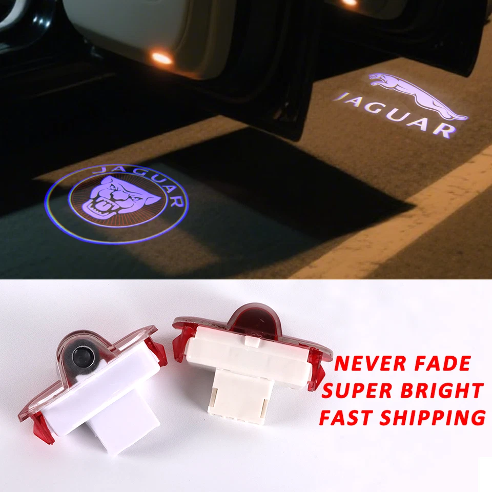 4X LED HD Door Welcome Courtesy Ghost Shadow Lights For Jaguar XJ 2010-2019 Foto 1 de 1