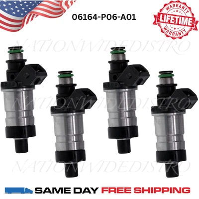 4x OEM Honda FUEL INJECTORS For 1993 1994 1995 Honda Civic del Sol 1.5L 1.6L I4 - Image 1 of 4