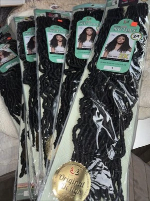 Extensiones de cabello Bobbi Boss Nu Locs 8 24” color 1 Foto 1 de 4