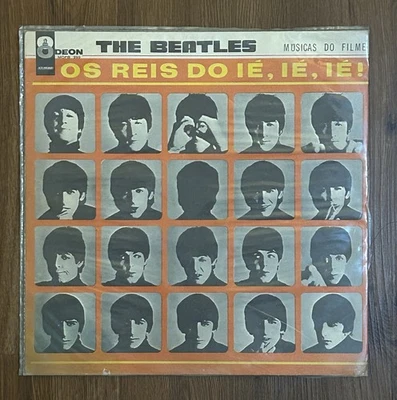 Beatles – Os Reis MONO Brazil LP Odeon MOFB 299 Sandwich Cover, Hard Day's Night - Image 1 of 4