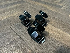 Pearl Floor Tom Drum Leg Holders Black Hardware Mounts x3 #NZ73 - Picture 1 of 5
