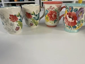 Pioneer Woman Coffee Mugs Set of 4 - Picture 1 of 7