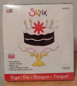 Sizzix Bigz Die = Birthday Cake & Stand #656373 New! - Picture 1 of 1