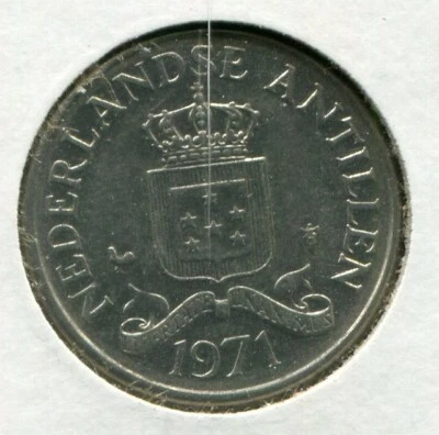 Moneda extranjera - Antillas Neerlandesas - 25 centavos 1971 Foto 1 de 2