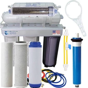 Brunnenkopf RO/DI Dual Outlet Trinkwasser/Aquarium Filter Kernsystem 150GPD - Bild 1 von 1
