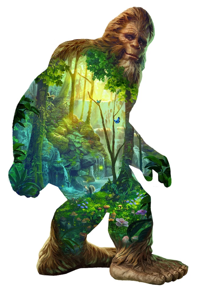 Jigsaw puzzle Fantasy Mythology Big Foot freeform 850 piece NEW Made in USA - Image 1 of 1