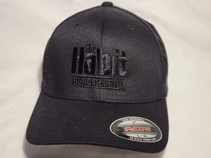 The HABIT Burger Grill Uniform Crew Hat/Ball Cap Front Logo L/XL Port Authority - Picture 1 of 5