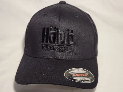 The HABIT Burger Grill Uniform Crew Hat/Ball Cap Front Logo L/XL Port Authority - Image 1 of 4