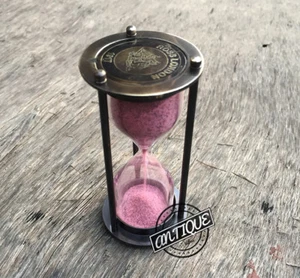 NICE STEAMPUNK DESK SAND TIMER COLLECTIBLE NAUTICAL GIFT Christmas HOURGLASS 3-M - Bild 1 von 5