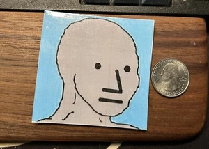 NPC Meme - Hochglanz Vinyl Aufkleber - Bild 1 von 1