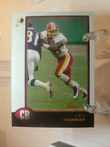 1998 Bowman Football  #179 - Cris Dishman - Washington Redskins 98-263 - Picture 1 of 2