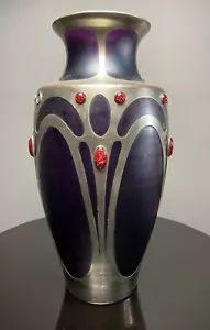 Sehr große " Loetz Witwe Klostermühle " Vase Glas Jugendstil Prestige Rarität - Bild 1 von 12