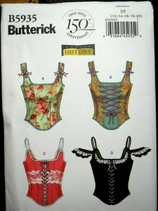 Corset Making History Costume Misses size 12-20 Butterick 5935 Sewing Pattern * - Picture 1 of 2