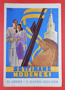 6712) Settimane Modenesi 1939 - Illustratore Augusta Tosatti - viaggiata 1939 - - Picture 1 of 2