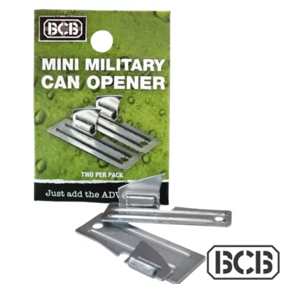 BCB Mini Militär Dosenöffner (2 in einer Packung) perfekt für Camping, Festivals, Outdoor