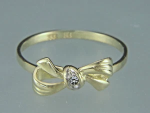 Anillo, anillo de mujer, anillo de oro, anillo de oro con circonitas en oro 333/ooo - Imagen 1 de 3
