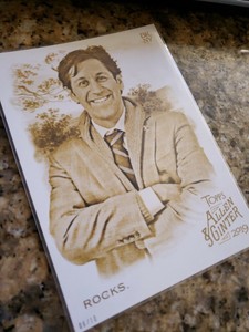 #d/10 Burton Rocks 2019 Allen and Ginter 5x7 #179 sports agent author 