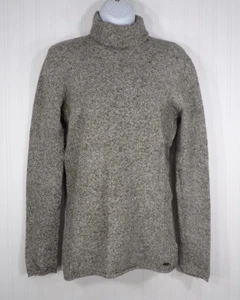 Columbia Turtleneck Sweater Cozy Knit Neutral Brown Heathered Womens Size M - Picture 1 of 10