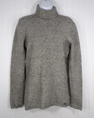Suéter Columbia Cuello Alto Acogedor Tejido Neutro Marrón Jaspeado Para Mujer Talla M Foto 1 de 4