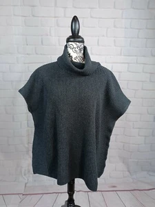 Lilla P women's dolmen sleeves turtle neck sweater cotton cashmere blend b11 - Picture 1 of 9